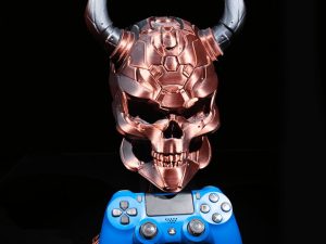 Suport Casti Controller Sci-Fi Skull