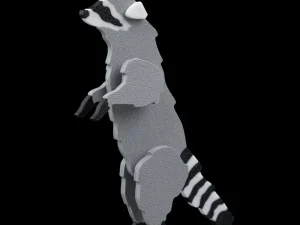 Racoon Standing Kit Card