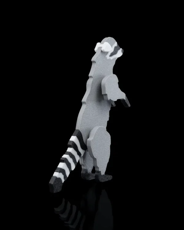 Racoon Standing Kit Card - imagine 4
